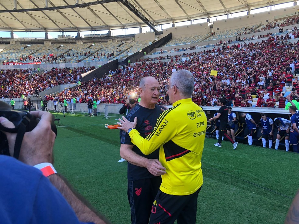 Flamengo x Athletico Felip&atilde;o Dorival J&uacute;nior &mdash; Foto: Nadja Mauad/RPC