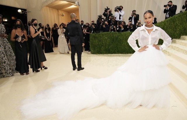 NEW YORK, NEW YORK - SEPTEMBER 13: Alicia Keys attends The 2021 Met Gala Celebrating In America: A Lexicon Of Fashion at Metropolitan Museum of Art on September 13, 2021 in New York City. (Photo by Jeff Kravitz/FilmMagic) (Foto: FilmMagic)