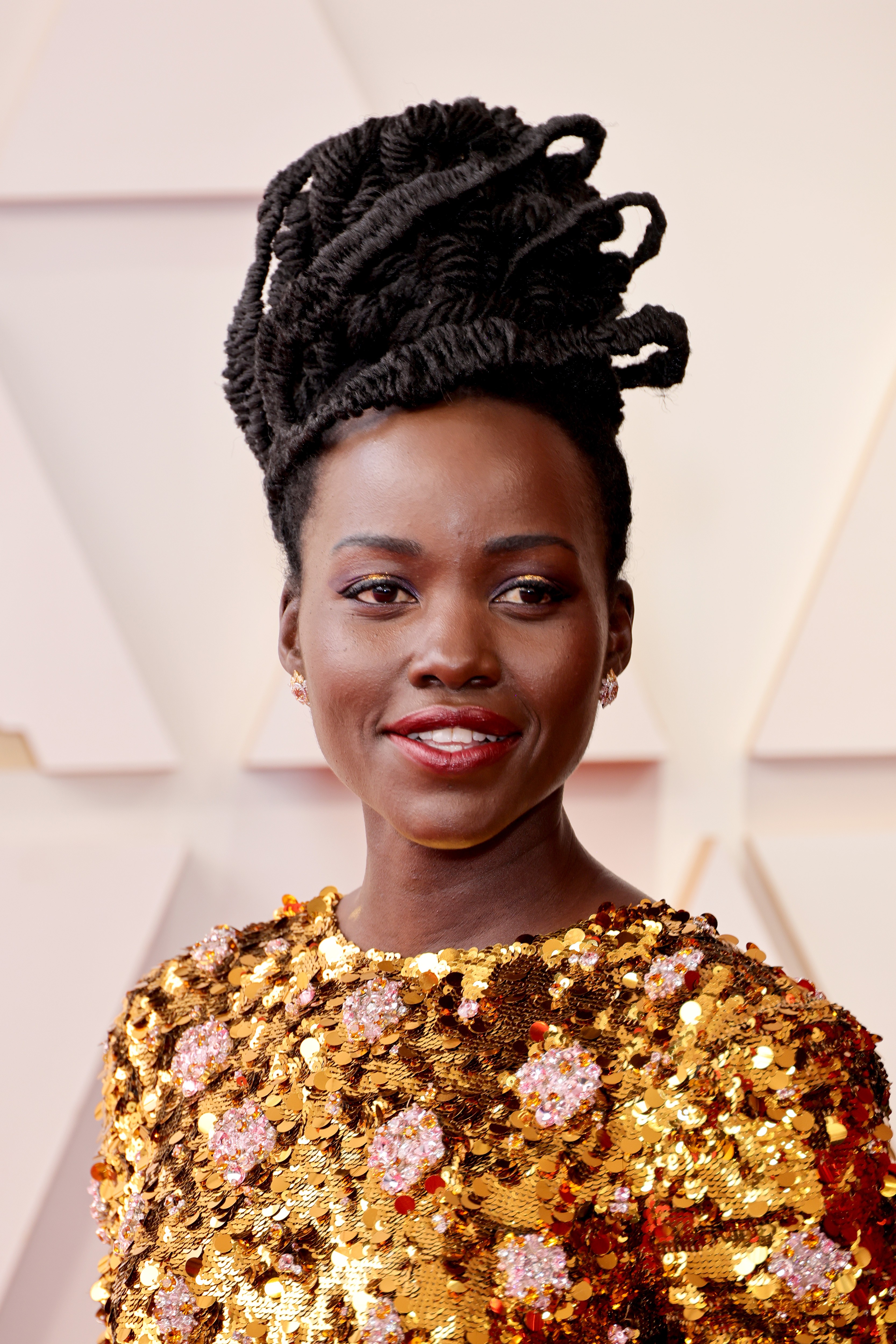 HOLLYWOOD, CALIFORNIA - MARCH 27: Lupita Nyong'o attends the 94th Annual Academy Awards at Hollywood and Highland on March 27, 2022 in Hollywood, California. (Photo by Momodu Mansaray/Getty Images) (Foto: Getty Images)