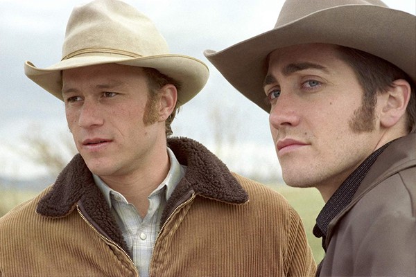 Heath Ledger e Jake Gyllenhaal em O Segredo de Brokeback Mountain (2005) (Foto: Divulgação)