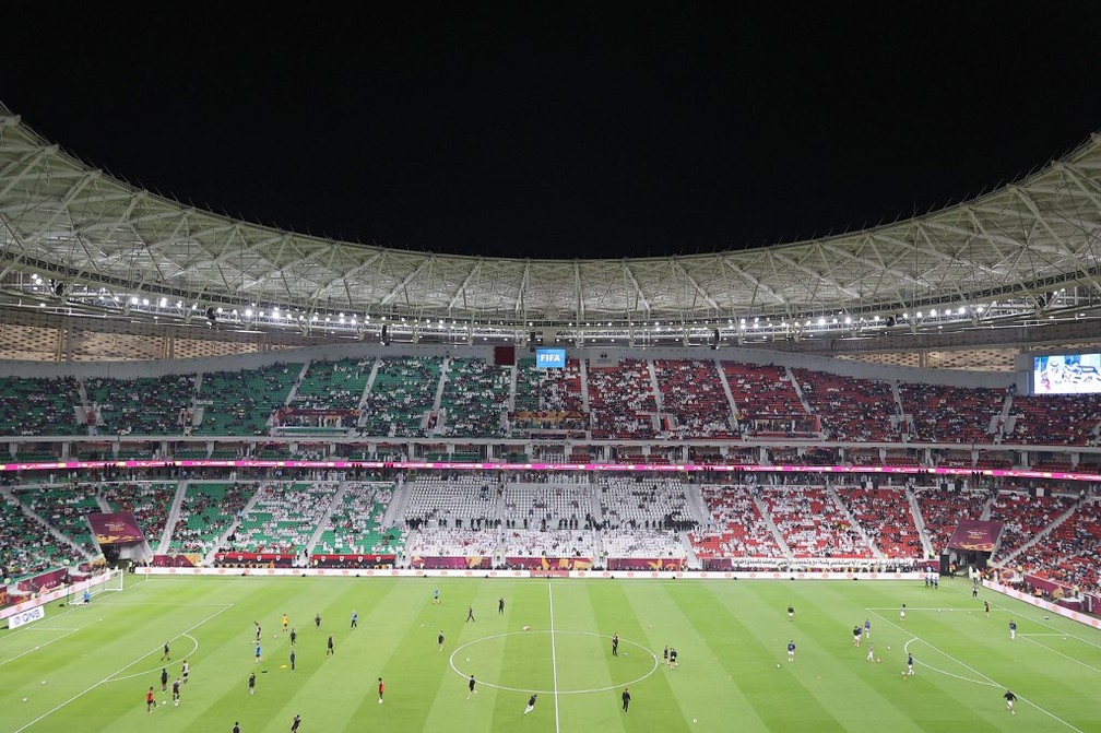 Estádio Al Thumama é inaugurado a pouco mais de um ano da Copa do Catar — Foto: AFP