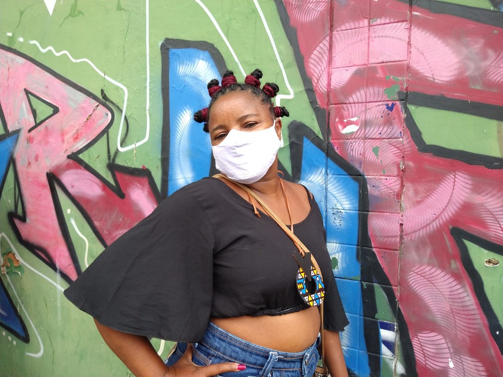 Maria dos Anjos, 45 anos - Enem Salvador — Foto: Malu Vieira/g1 BA