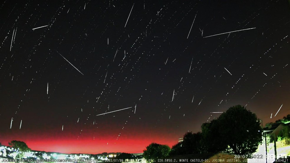 Mais de 700 meteoros foram registrados — Foto: Jocimar Justino/ Divulgação 