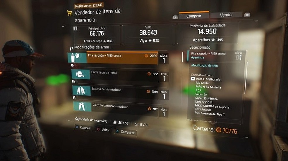 The Division Como Comprar Roupas E Skins De Armas No Pc Ps4 E Xone Dicas E Tutoriais Techtudo