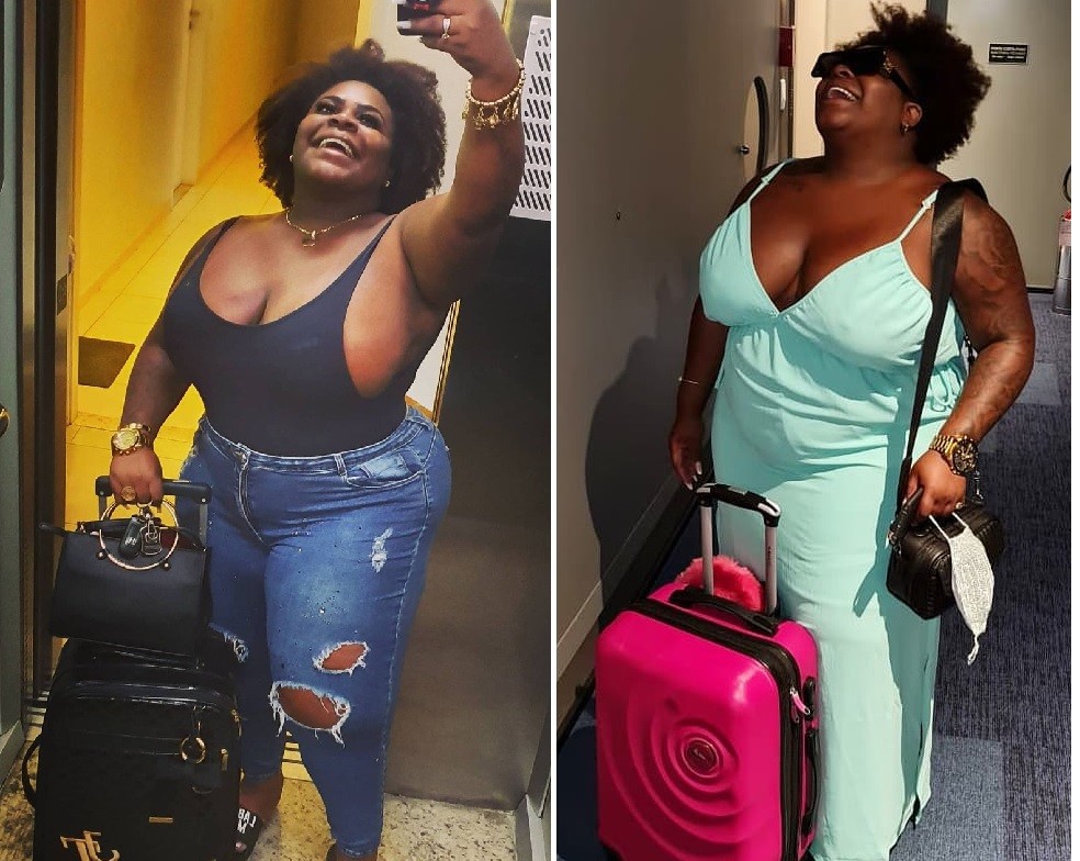 Antes e depois: Jojo Todynho afirma ter engordado 28 quilos em confinamento de reality show (Foto: Reprodução/Instagram)