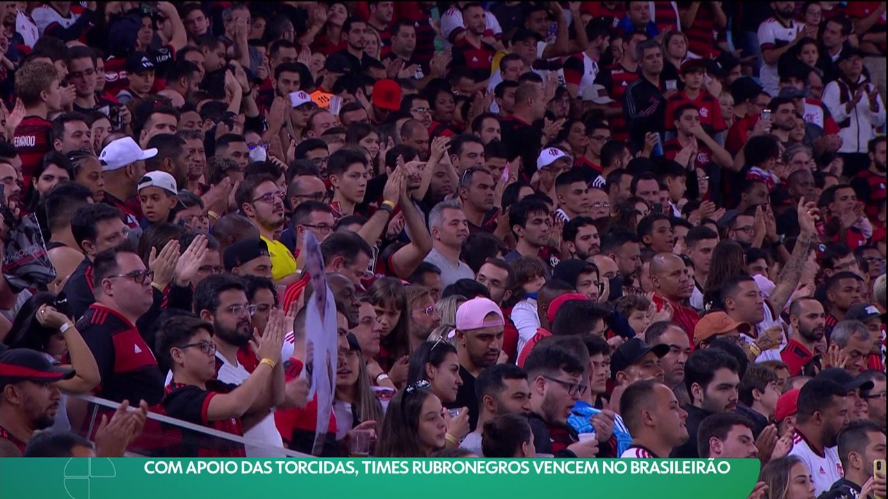 Com apoio das torcidas, times rubronegros vencem no Brasileirão