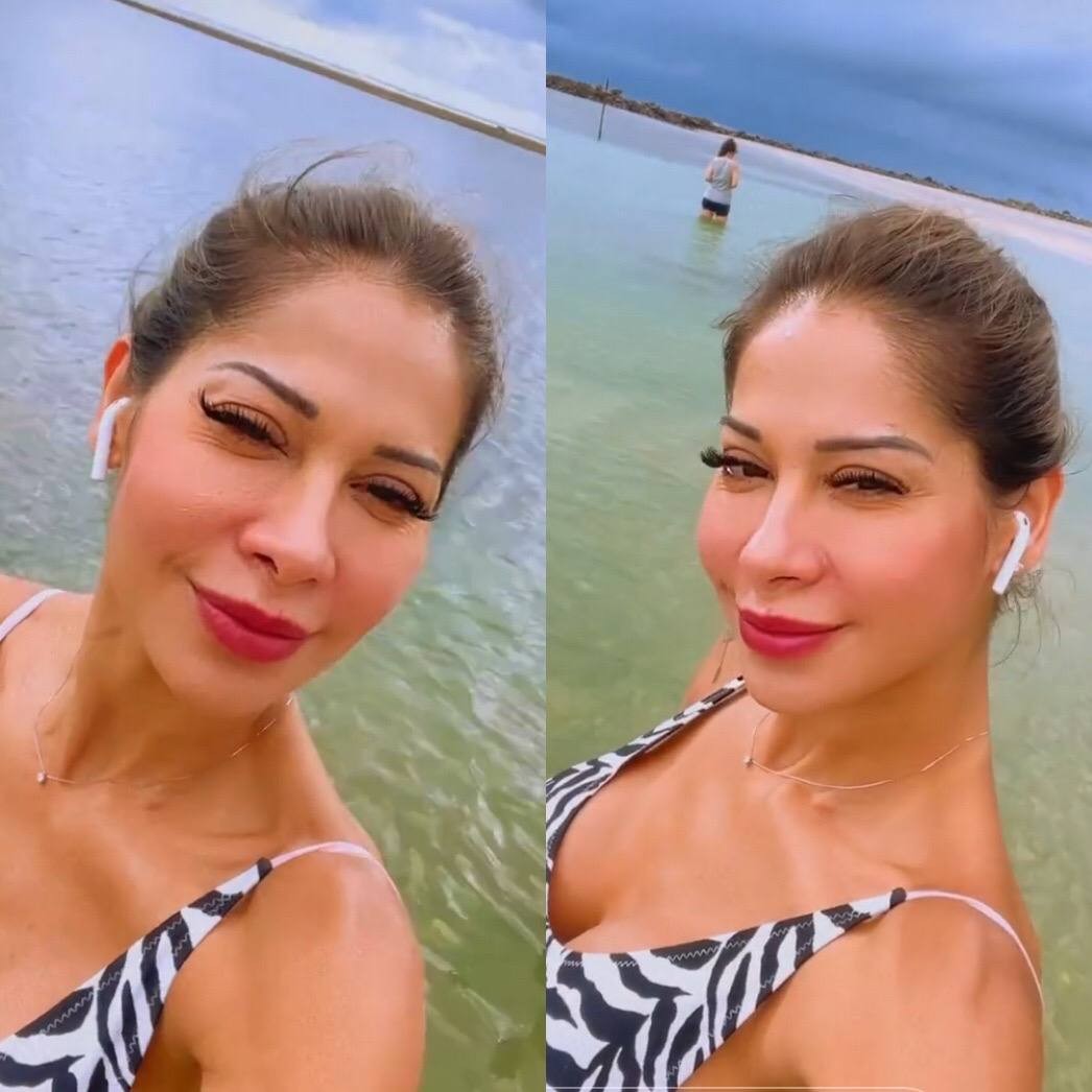 Após declarar tempo off das redes, Maíra Cardi posta vídeo curtindo praia (Foto: Reprodução / Instagram)