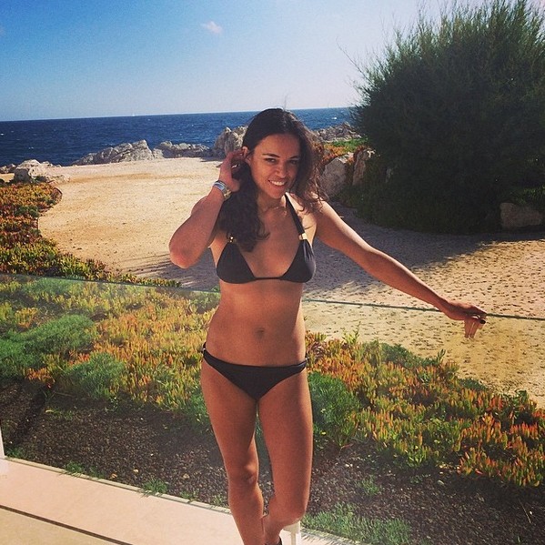 Michelle Rodriguez na França (Foto: Instagram)