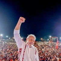 Lula durante campanha em Teresina, Piauí.  — Foto: Ricardo Stuckert