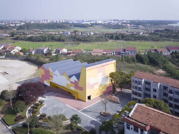 Playground na China tem desenhos inspirados na topografia da cidade (Foto: DIVULGAÇÃO/ XIA ZHI)