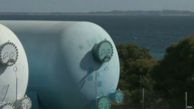 Grande parte do suprimento de água de Perth vem de plantas de dessalinização (Foto: BBC)