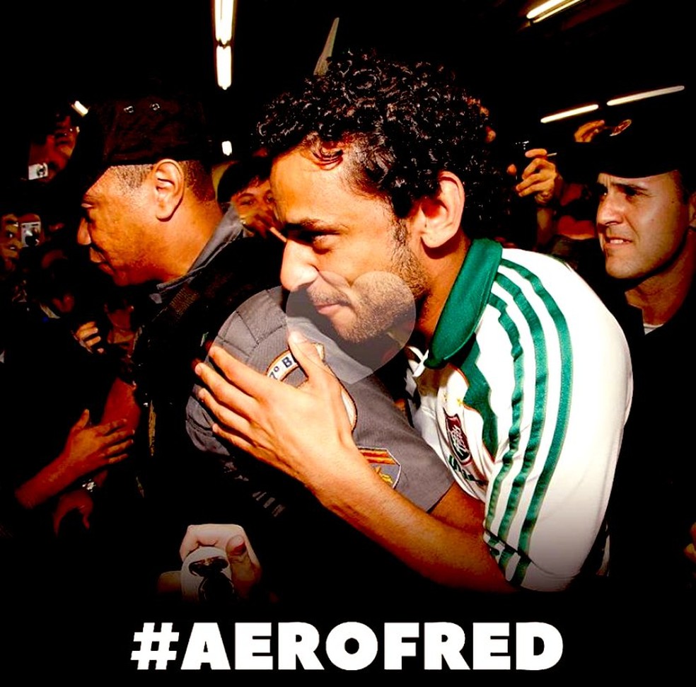 Torcida do Fluminense já vinha se mobilizando para o "AeroFred" — Foto: Reprodução