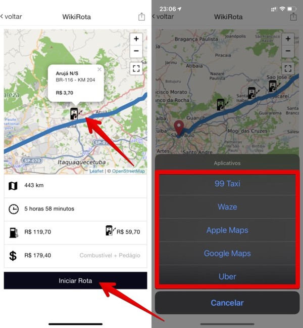 Wikirota Como Calcular Pedagio E Gasolina De Uma Rota Mapas E Localizacao Techtudo