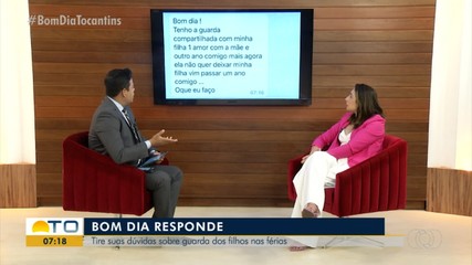 Especialista tira dúvidas dos telespectadores sobre guarda das crianças