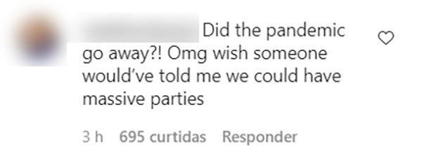 Seguidores de Kim Kardashian criticaram a festa organizada pela socialite durante a pandemia (Foto: Reprodução / Instagram)