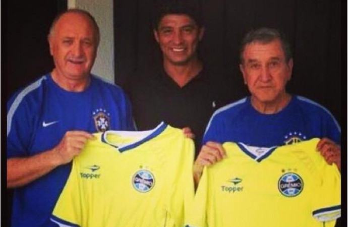 Jardel leva camisa do Grêmio a Felipão e Parreira em Fortaleza