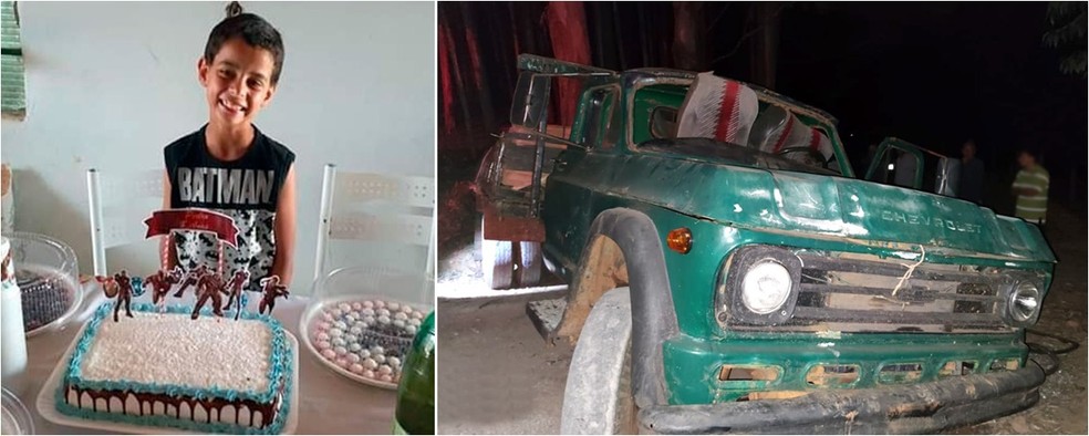 Menino de 8 anos morre em acidente de caminh&atilde;o &mdash; Foto: Divulga&ccedil;&atilde;o