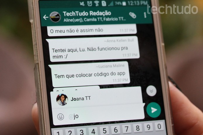 WhatsApp ganha atalho para encontrar rapidamente mensagens em que o usuário foi citado ou respondido (Foto: TechTudo)