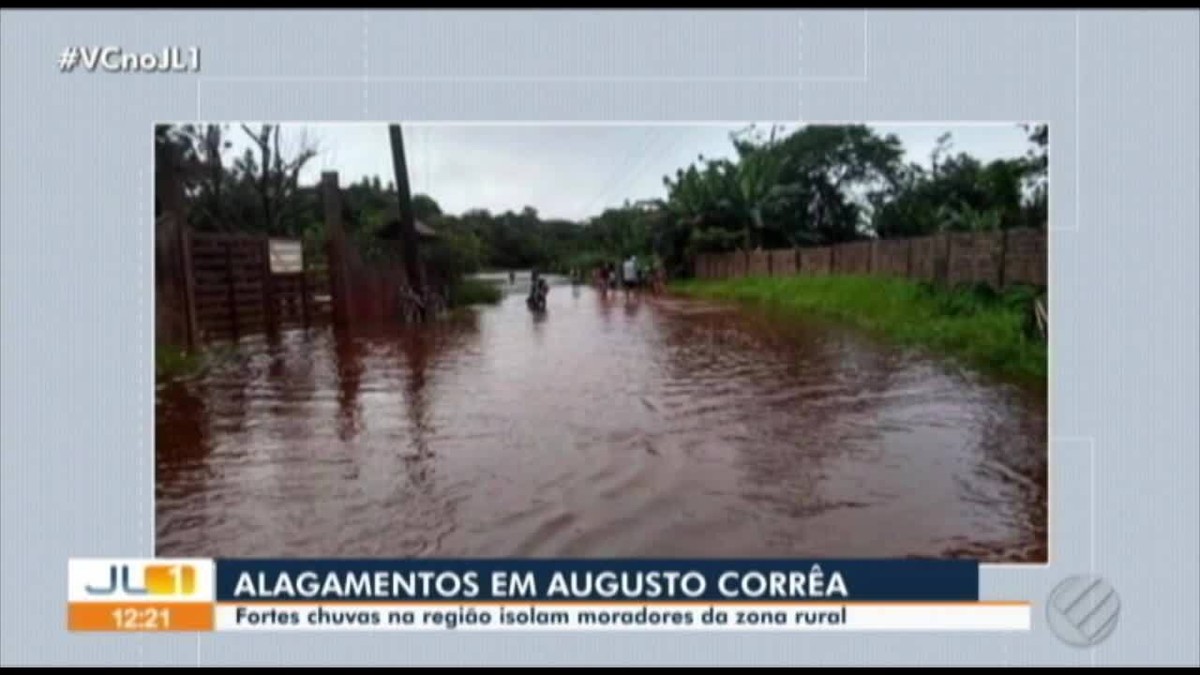 Igarapé transborda e deixa comunidades isoladas em Augusto Corrêa, no ...