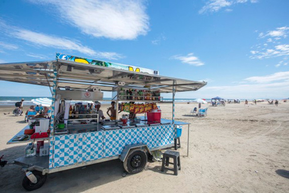 Praia Grande inicia 'Operação Verão' para coibir irregularidades de vendedores ambulantes — Foto: Prefeitura de Praia Grande/Divulgação