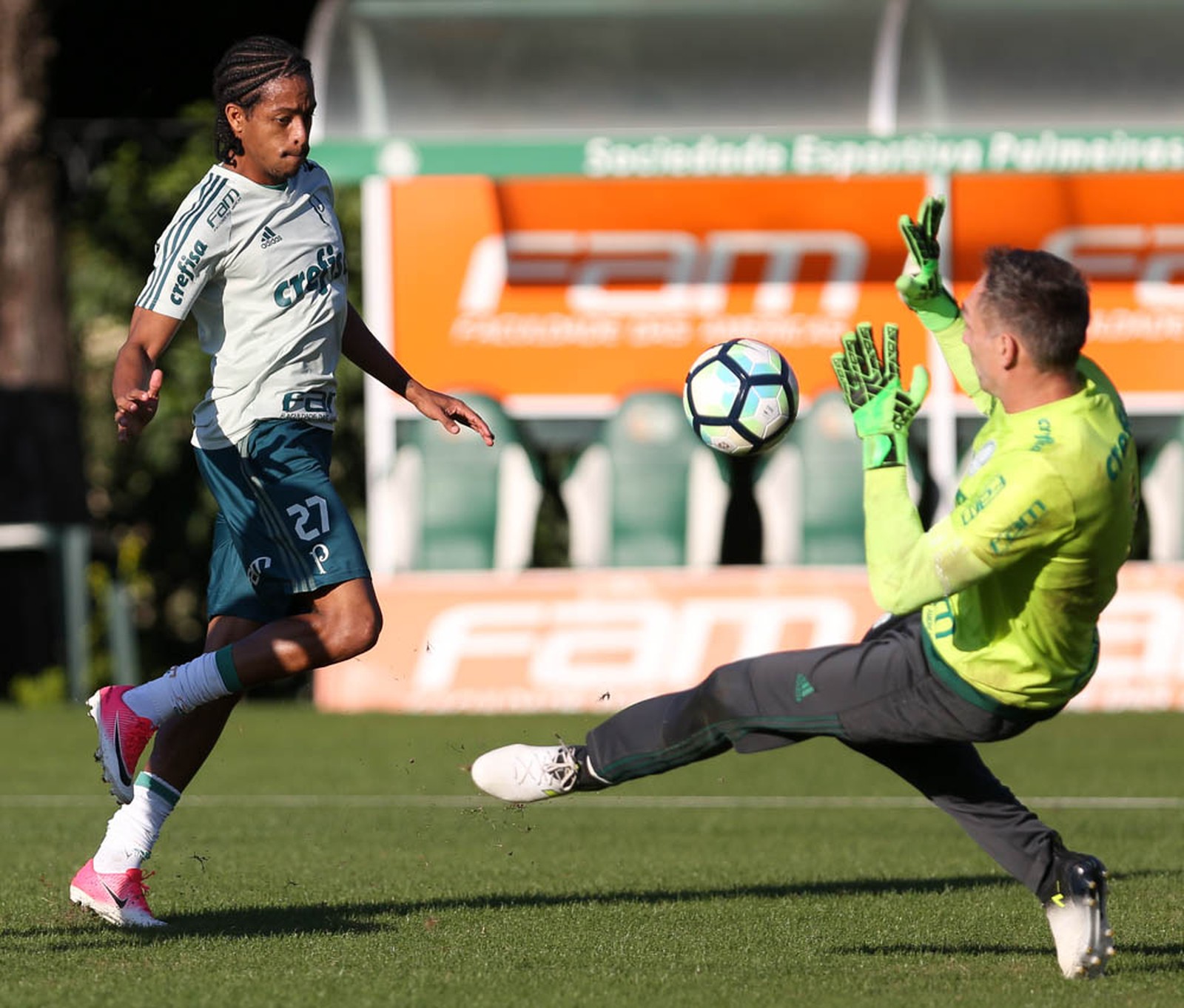 Em alta e pendurada: Palmeiras tem dupla titular com dois amarelos antes de Dérbi