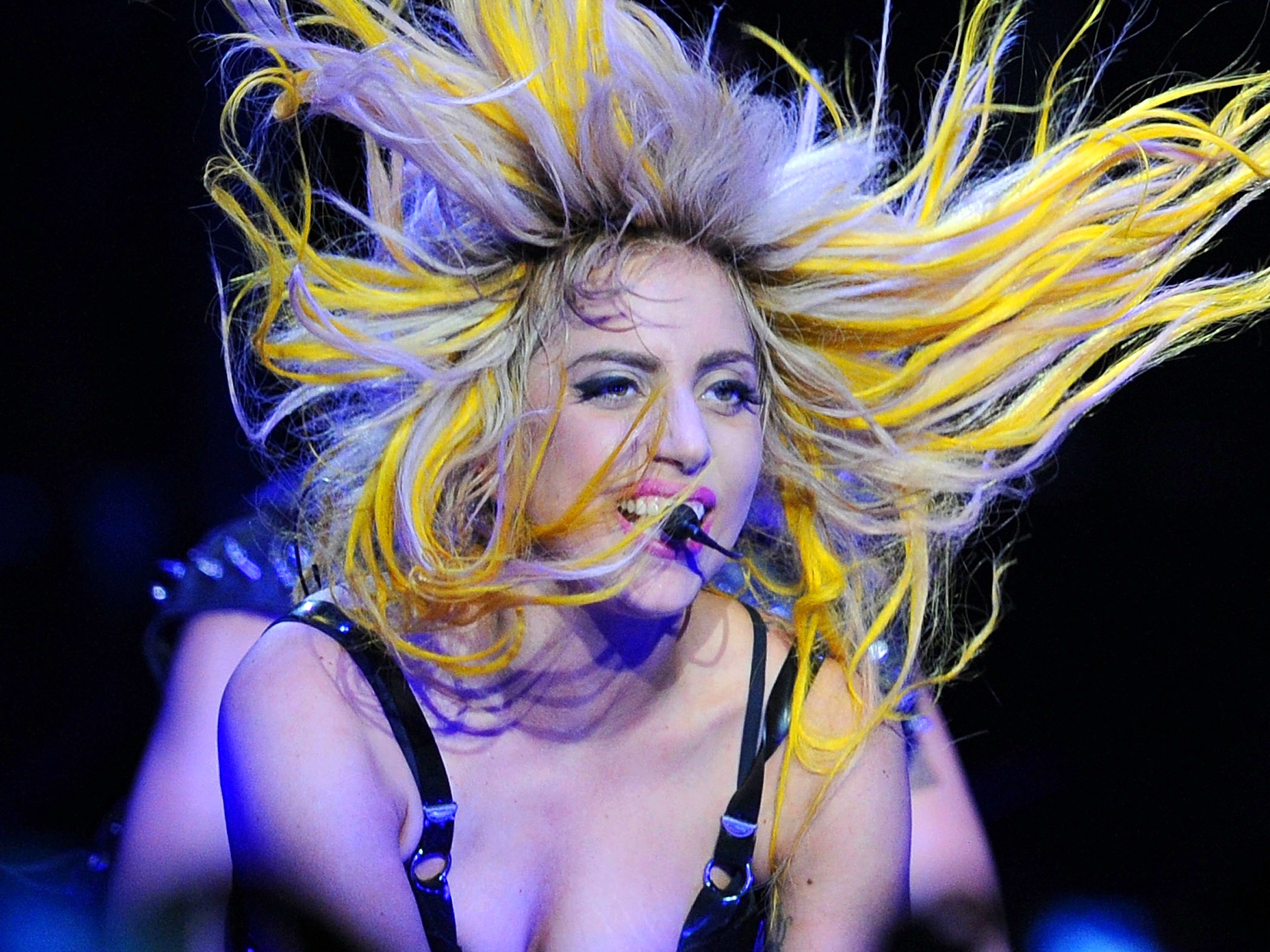 Gaga em show da turnê Monster Ball em agosto de 2010. (Foto: Getty Images)