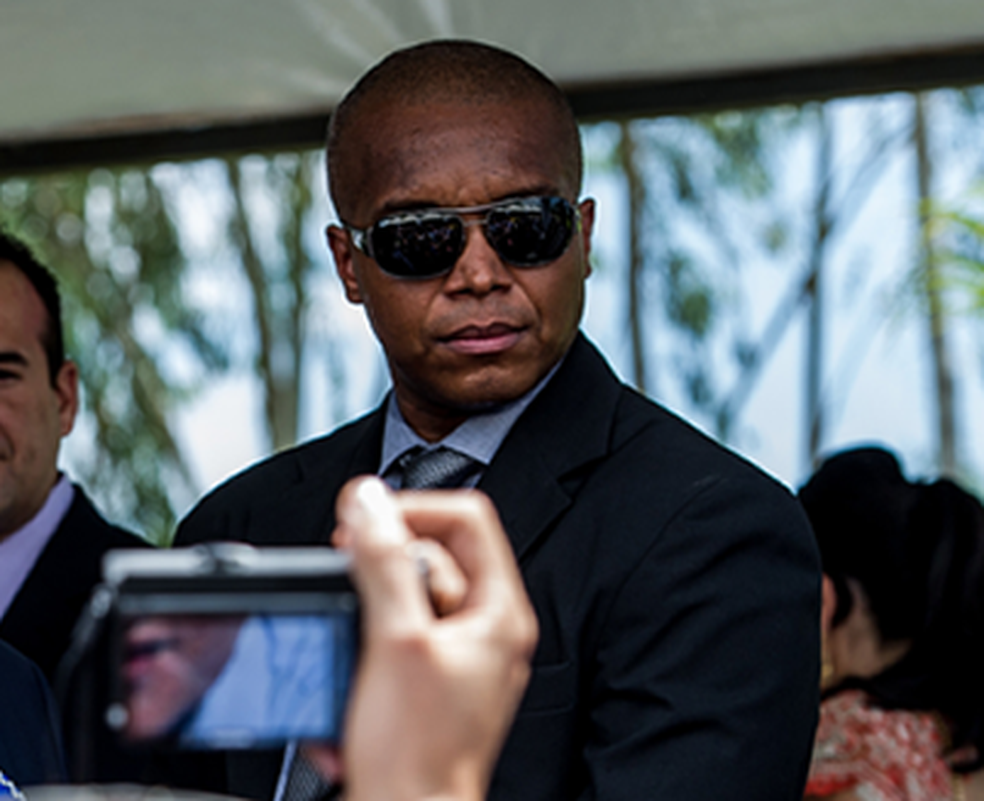 Coronel Evandro Alexandre Lesco está preso desde o dia 27 de setembro, suspeito de envolvimento em esquema de grampos — Foto: Gcom-MT