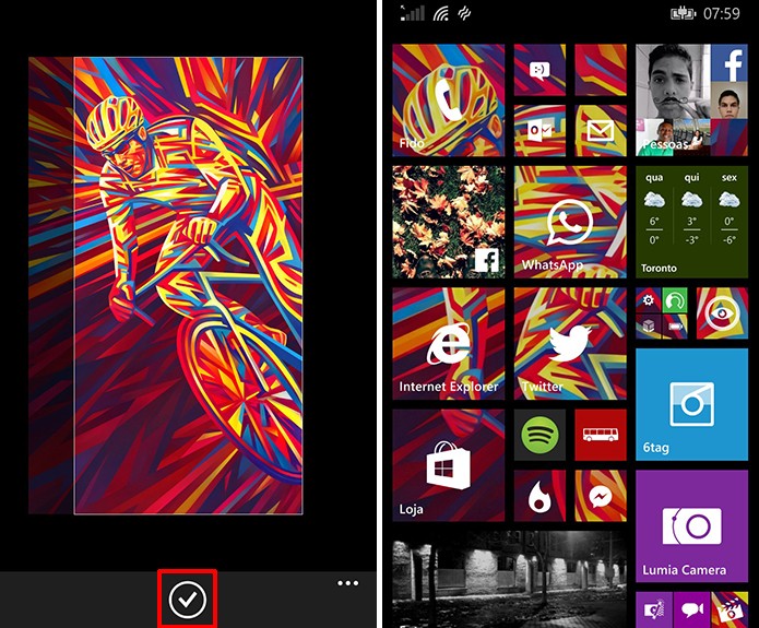 Windows Phone oferece a opção de cortar imagem para que ela se ajuste melhor às live tiles (Foto: Reprodução/Elson de Souza)