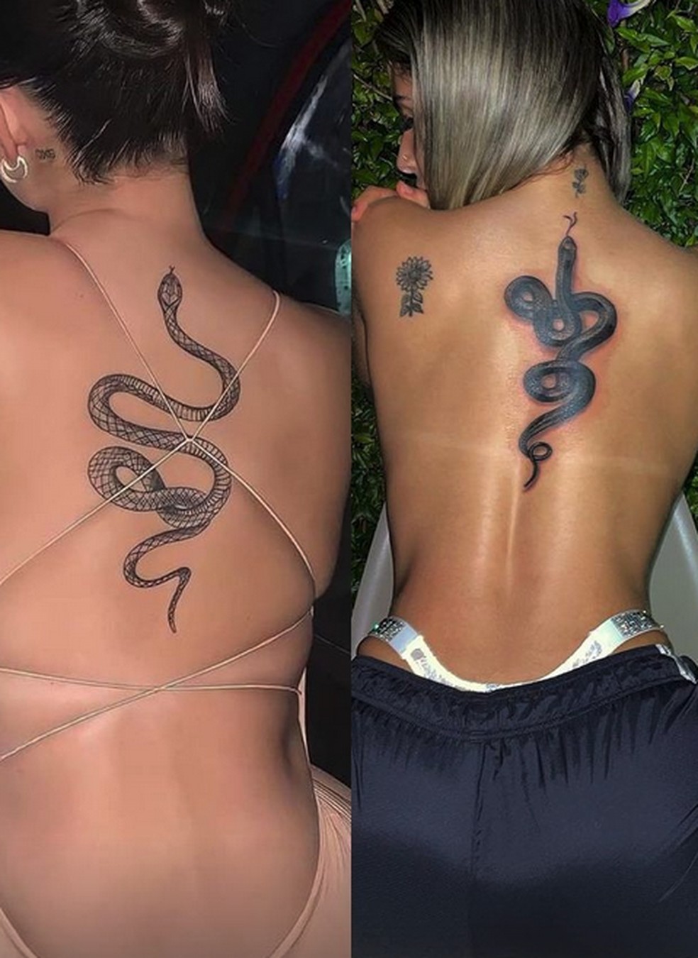 Influenciadora mostrou a referência que tinha levado ao tatuador e o resultado final — Foto: Reprodução/Instagram