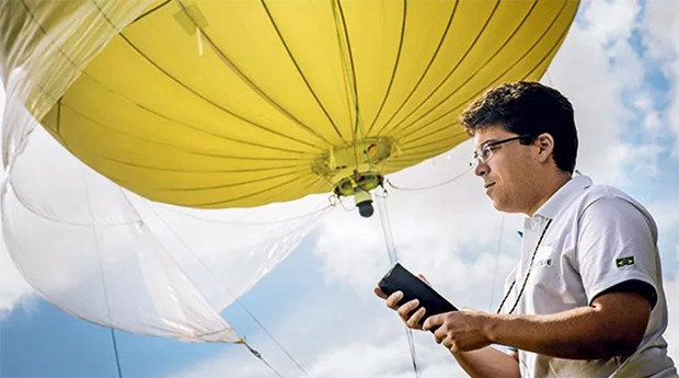 Leonardo Nogueira, da Altave: balões de monitoramento inspirados em tecnologias do exército francês (Foto: Anna Carolina Negri / Editora Globo)