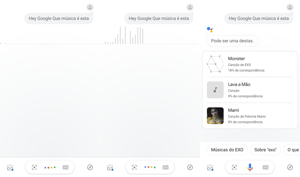 Nova função do Google reconhece música mesmo sem saber letra — Foto: Reprodução/TechTudo