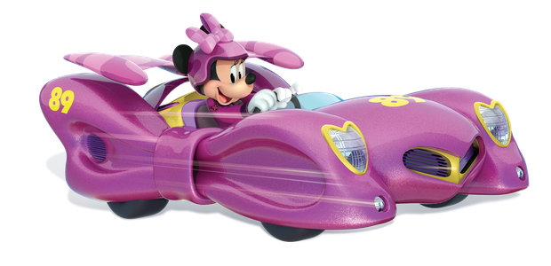 Minnie com seu carro, todo cheio de firulas (Foto: Divulgação: Disney)