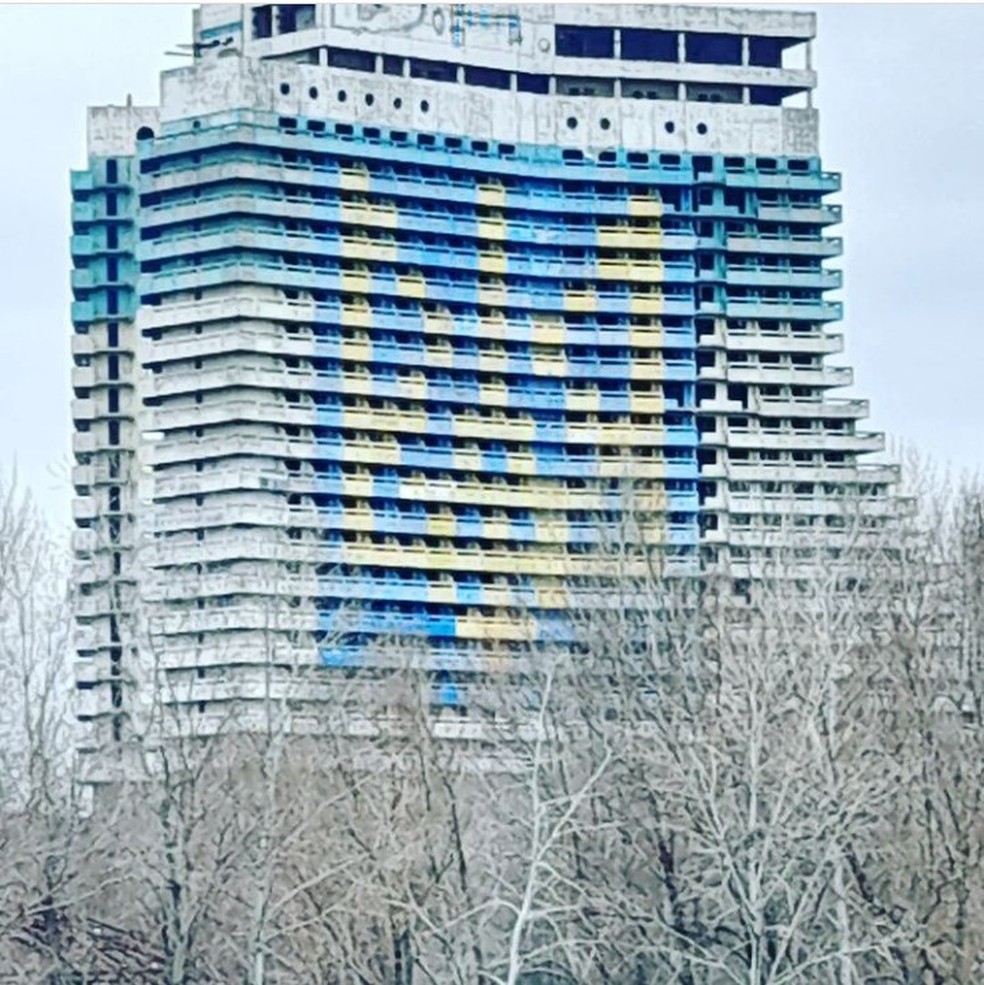 A Ucrânia foi atacada pela Rússia na madrugada do dia 24 de fevereiro — Foto: Arquivo pessoal