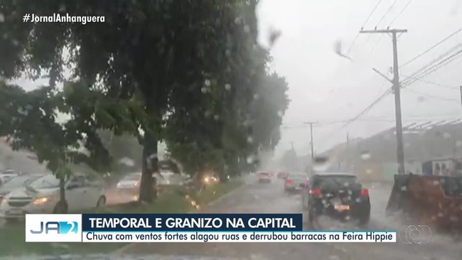 Temporal atinge Goinia e Regio Metropolitana