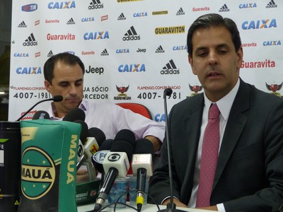 Rodrigo Caetano e Alexandre Wrobel Flamengo (Foto: Richard Souza/GloboEsporte.com)