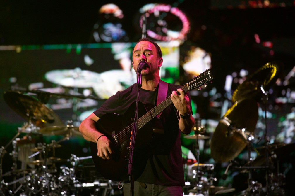 Dave Matthews Band durante show no palco Mundo no Rock in Rio 2019 — Foto: Marcelo Brandt/G1