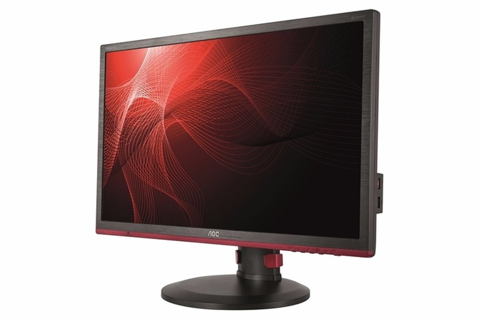 AOC G2460PF é um monitor gamer com suporte a FreeSync. — Foto: Divulgação/ AOC