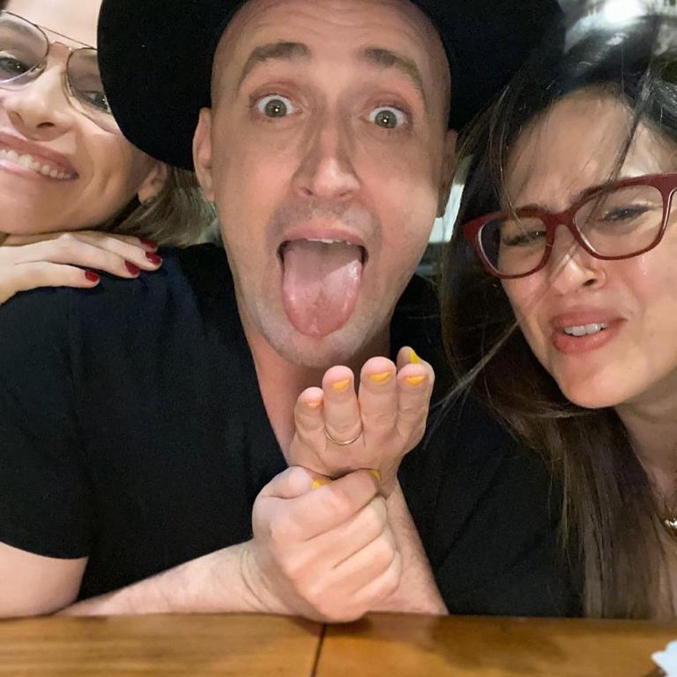Ingrid Guimarães, Paulo Gustavo e Tatá Werneck em encontro divertidíssimo  — Foto: Reprodução/Instagram