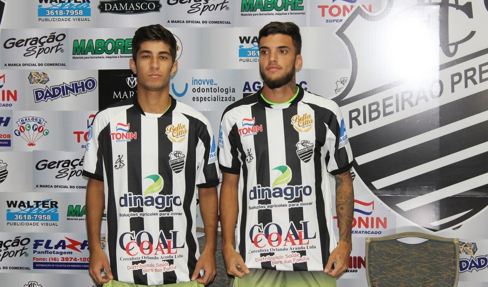 Danielzinho (Ã  esquerda) e Diogo Almeida (esq.) podem estrear no domingo (Foto: Rafael Alves/DivulgaÃ§Ã£o/Comercial)