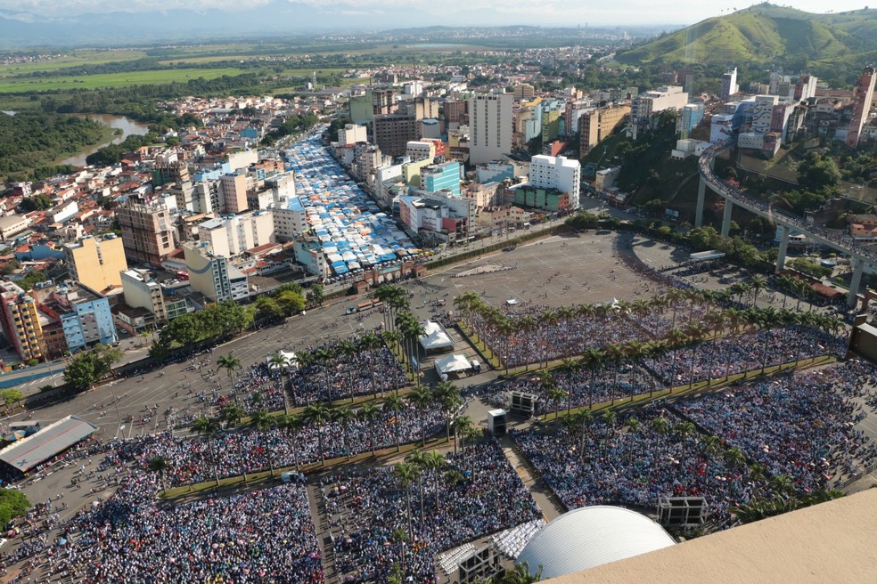 Maior romaria do Santuário, Terço dos Homens será realizado neste final de semana após três anos — Foto: Divulgação/Santuário Nacional de Aparecida