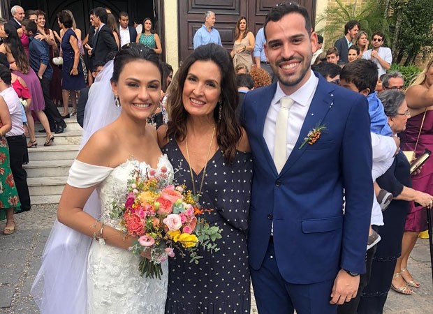 Fátima Bernardes em casamento (Foto: Reprodução/Instagram)