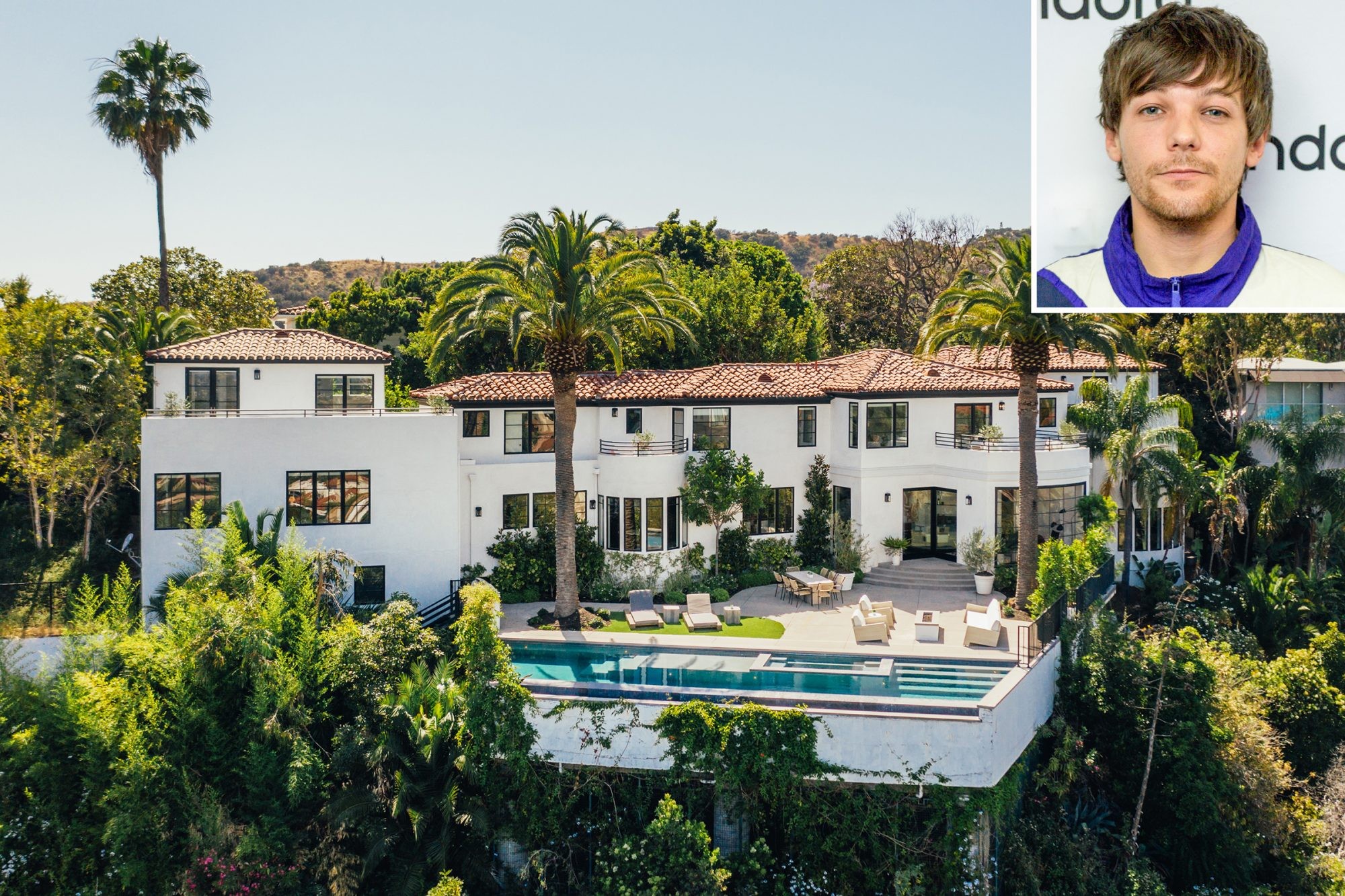 Louis Tomlinson vende mansão em Hollywood por R$ 36 milhões (Foto: Divulgação)