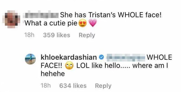 Khloé Kardashian responde fã no Instagram (Foto: Reprodução / Instagram)