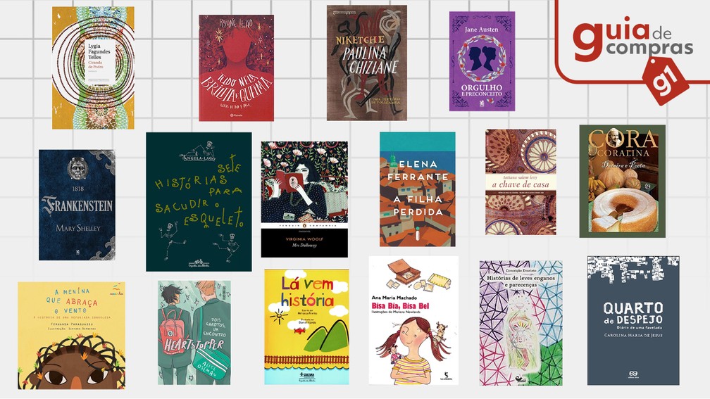 Livros escritos por grandes autoras — Foto: g1