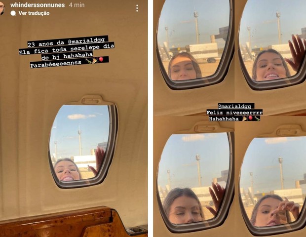 Whindersson parabeniza a ex-noiva, Maria Lina, com fotos divertidas (Foto: Reprodução/Instagram)