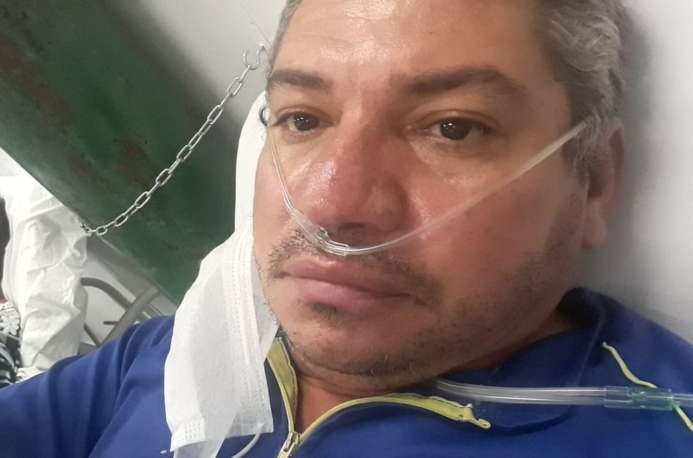 Aristoclide precisou ficar internado para tratar a Covid-19 &mdash; Foto: Arquivo pessoal