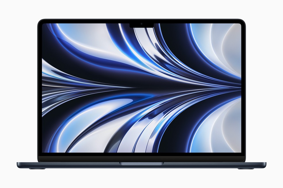 MacBook Air com M2 estará disponível em quatro cores diferentes: cinza, dourado, cinza-especial e preto — Foto: Divulgação/Apple
