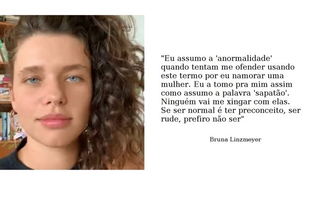 Bruna Linzmeyer é lésbica e está prestes a gravar 'Pantanal' (Foto: Reprodução)