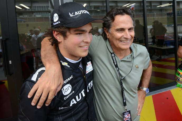 Pedro e Nelson Piquet (Foto: O Tempo)