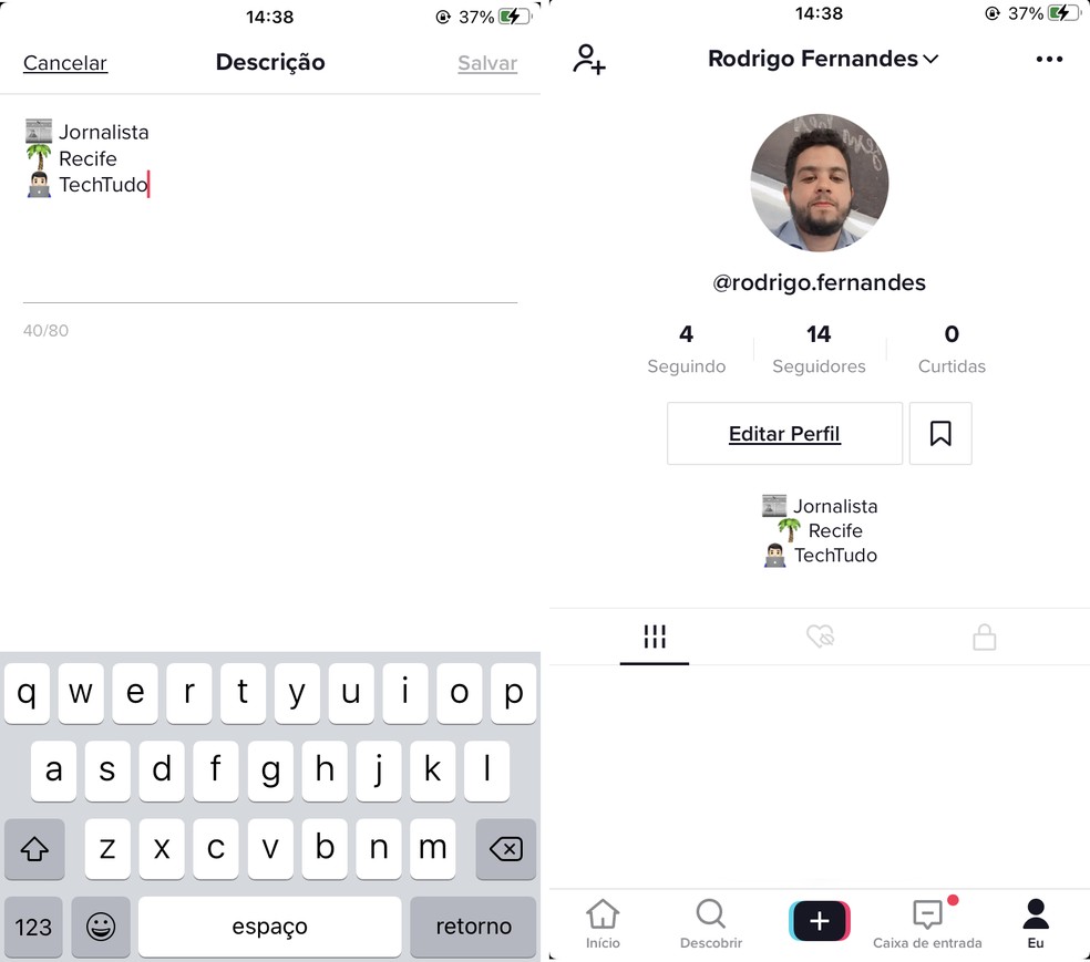 Bio Para Tiktok Cinco Ideias Para Preencher A Biografia Da Rede Social Redes Sociais Techtudo